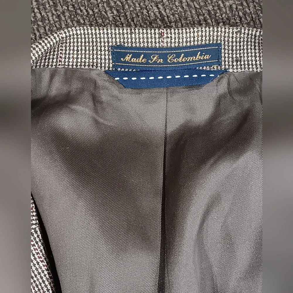 Tommy Hilfiger Wool Cashmere Brown Beige Suit Dress Jacket Blazer Sport Coat 48R
